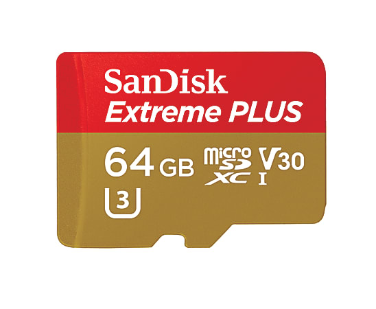 SanDisk Extreme® PLUS microSDHC™ Memory Card, 64GB