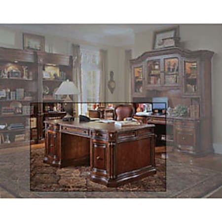 Cole Office Grand Maison Partners Desk, 30"H x 75"W x 42"D, Distressed Gold
