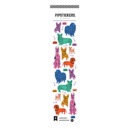 Pipsticks Decorative Stickers, 2" x 8", Rainbow-Wows
