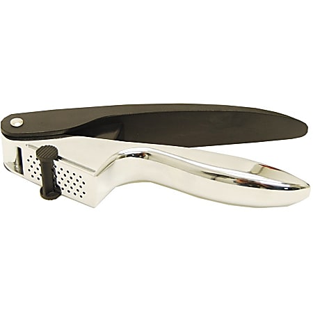 Starfrit Garlic Press with Scraper - 1 Piece(s) - Garlic Press - Pressing, Peeling - Dishwasher Safe - Black - 6 / Case