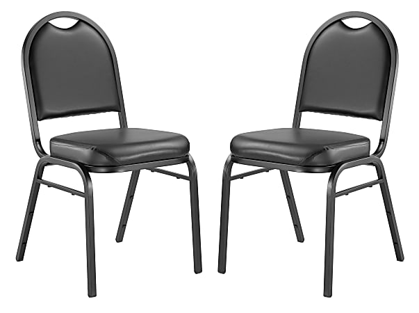 National Public Seating Dome-Back Padded Vinyl Seat, Stacking