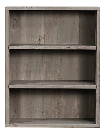 Sauder Optimum Bookcase 3 Shelves Oak, Sauder Cottage Road 3 Shelf Bookcase In Soft White And Daylight Bulbs