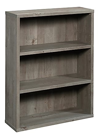 Sauder Optimum Bookcase 3 Shelves Oak, Open Sided 3 Shelf Bookcase Black And Light Oak