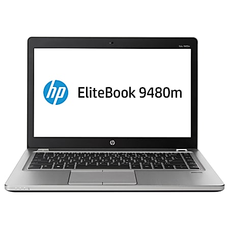 HP EliteBook Folio 9480m Notebook Refurbished Laptop, 14" Screen, Intel® Core™ i5, 8GB Memory, 500GB Hard Drive, Windows® 10, 9480.8.500.PRO