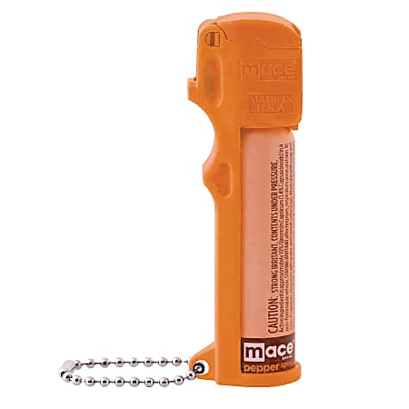 Mace® Brand Personal Model Pepper Spray, 4-1/2”H x 1”W x 1”D, Orange