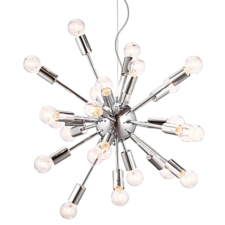 ZUO Pulsar Ceiling Lamp, Chrome