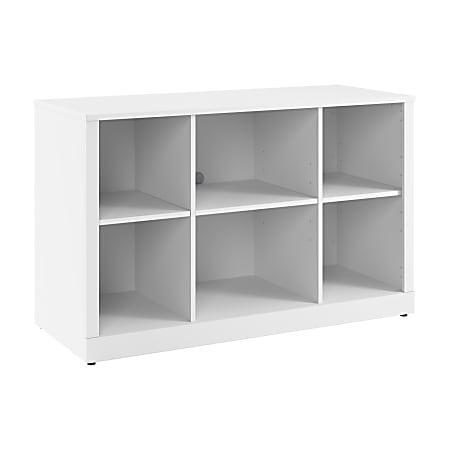 Bush Business Furniture Hampton Heights 48"W Bookshelf, White, Standard Delivery