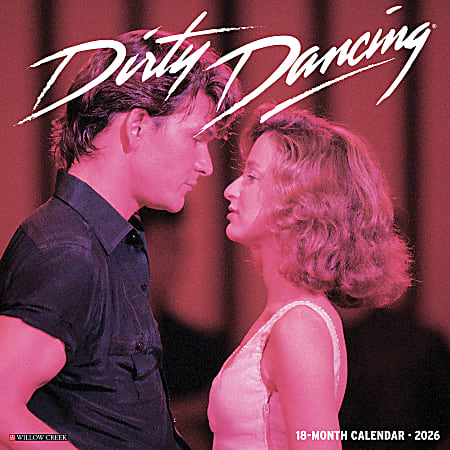 2026 Willow Creek Press Art & Design Monthly Wall Calendar, 12" x 12", Dirty Dancing, January To December, 50972