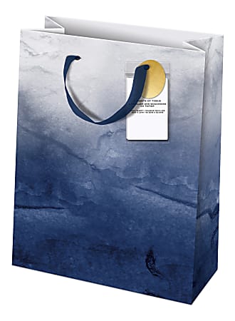 Amscan Lady Jayne Gift Bag With Tissue Paper Medium Ombre Blue