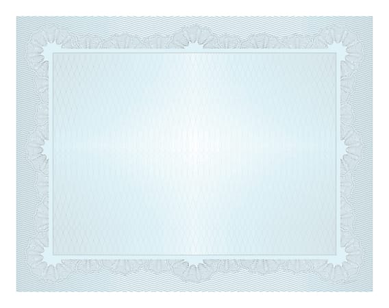 Great Papers! Certificate, 8 1/2" x 11", Grand Blue, Pack Of 50