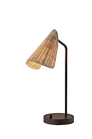 Wicker desk lamp on sale
