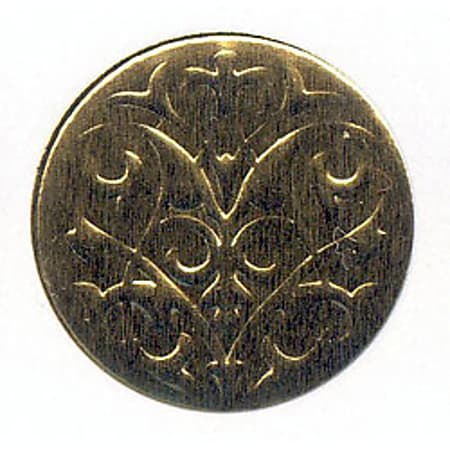 Overtures™ Embossed Foil Envelope Seals, Classic Bouquet, 1" Diameter, Gold, Pack Of 40