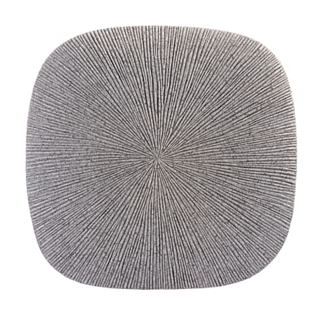 Zuo Modern Square Granite Plaque, Small, Light Gray