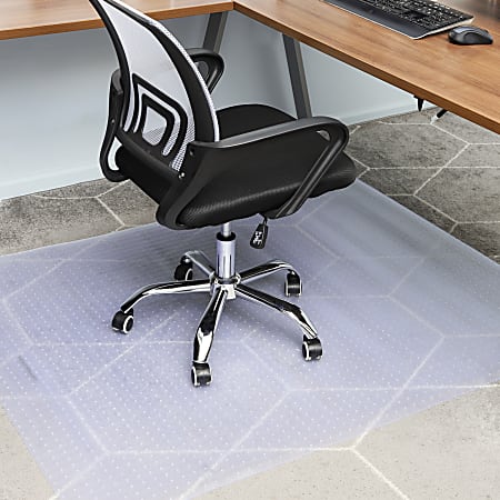 Office Desk Chair Mat for Carpet Floor Low Pile PVC Protection Anti-Slip Floor  Mat Carpeted Chair Mat 