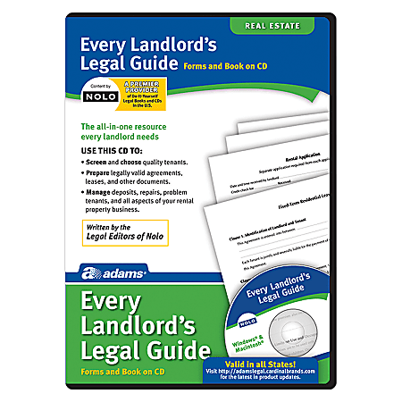 Adams® Every Landlord&#x27;s Legal Guide, For PC/Mac®, Disc