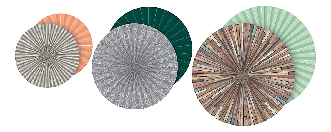 Teacher Created Resources Double-Sided Hanging Paper Fans, Home Sweet Classroom, Pack Of 3 Fans