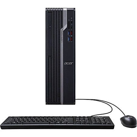 Acer Veriton X4665G Desktop Computer - Intel Core i7 9th Gen i7-9700 Octa-core (8 Core) 3 GHz - 8 GB RAM DDR4 SDRAM - 1 TB HDD - Black - Windows 10 Pro 64-bit - Intel UHD Graphics 630 - DVD-Writer - IEEE 802.11ac - 250 W