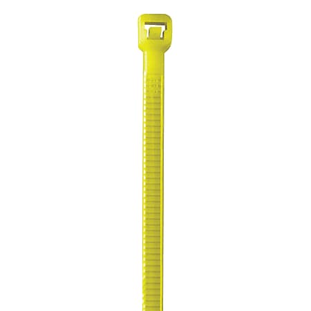Partners Brand Color Cable Ties, 8", Fluorescent Yellow, Case Of 1,000