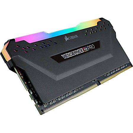 Corsair Vengeance RGB Pro 8GB DDR4 SDRAM Memory Module - For Motherboard, Desktop PC - 8 GB (1 x 8GB) - DDR4-3200/PC4-25600 DDR4 SDRAM - 3200 MHz - CL16 - 1.35 V - 288-pin - DIMM - Lifetime Warranty