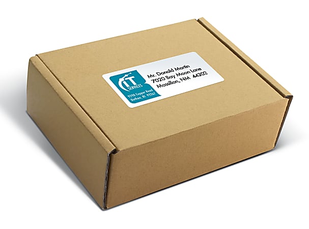 Office Depot Brand InkjetLaser Shipping Labels White 2 x 4 ...