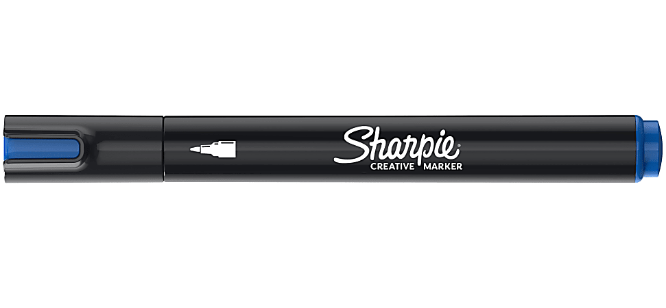 Sharpie Creative Marker, Water-Based Acrylic Marker, Bullet Tip, Blue, 1 Count