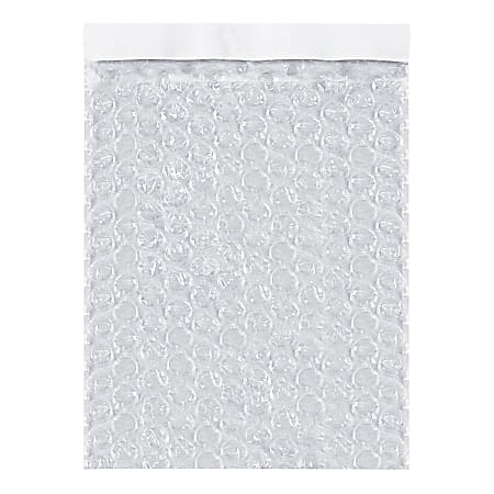 Partners Brand Self-Seal Bubble Pouches, 15-1/2"H x 10"W, Clear, Case Of 250 Pouches