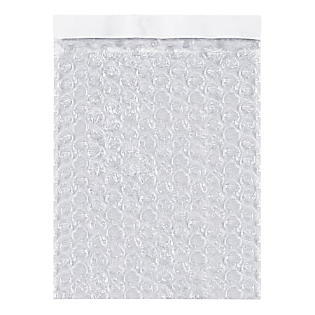 Partners Brand Self-Seal Bubble Pouches, 15-1/2"H x 10"W, Clear, Case Of 250 Pouches