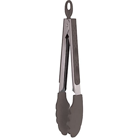 Winco Stainless Steel Tongs 12 Silver - Office Depot