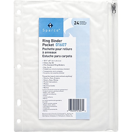 Business Source Punched Economy Binder Pocket - 10 Business Source Punched Economy Binder Pocket - 10