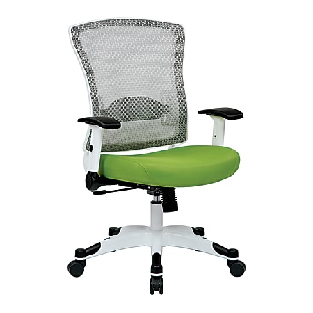 Office Star™ Space Seating Mesh Mid-Back Chair, Green/White