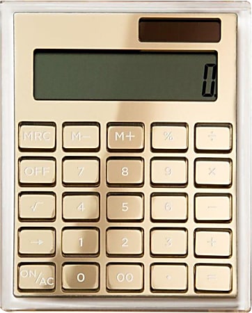 Russell and Hazel Solar-Powered 51179 Desktop LCD Calculator