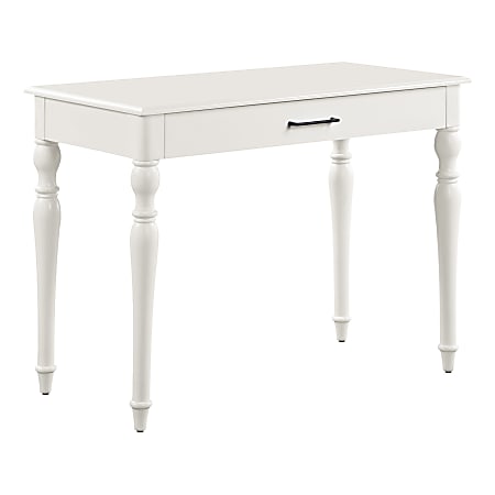Office Star Baron 40"W Writing Desk With Drawer, White