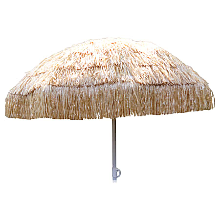 Amscan Summer Luau Tiki Umbrella, 75"H x 59"W x 59"D, Brown