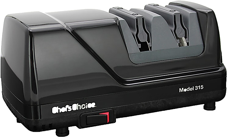 Edgecraft Chef's Choice Diamond Hone Knife Sharpener For 15° Knives, Black