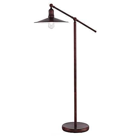 Southern Enterprises Vikram Floor Lamp, 51"H, Brushed Bronze