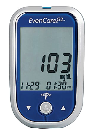 Medline EvenCare® Test Strips For EvenCare G2® Blood Glucose Systems, 50 Strips Per Box, Case Of 12 Boxes