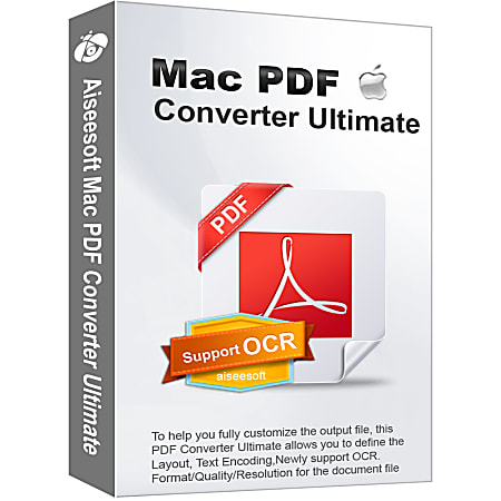 Aiseesoft Mac PDF Converter Ultimate, Download Version