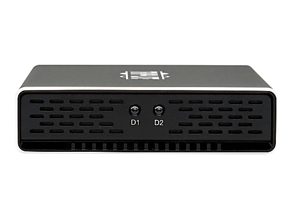 Eaton Tripp Lite Series USB-C to Dual M.2 SATA SSD/HDD Enclosure Adapter - USB 3.1 Gen 2 (10 Gbps), Thunderbolt 3, UASP, RAID - U4572M2SATAG2