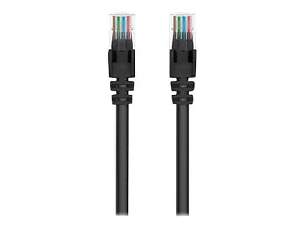 Belkin - Patch cable - RJ-45 (M) to RJ-45 (M) - 25 ft - UTP - CAT 5e - molded, snagless - black - for Omniview SMB 1x16, SMB 1x8; OmniView IP 5000HQ; OmniView SMB CAT5 KVM Switch