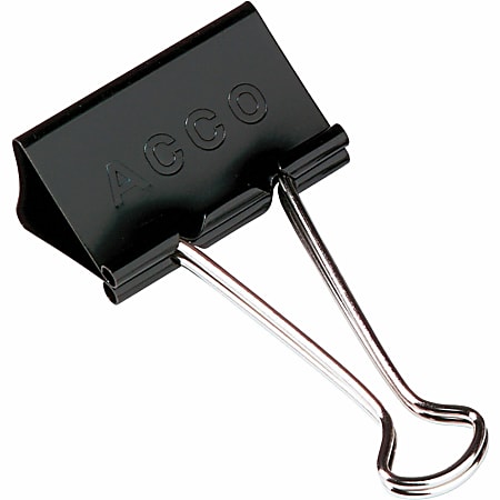 Office Depot Brand Binder Clips Medium 1 14 Wide 58 Capacity Black