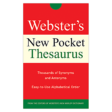 Webster's New Pocket Thesaurus