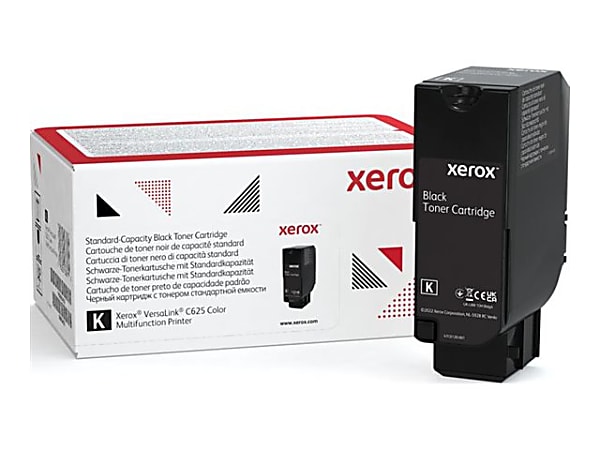 Xerox Genuine Xerox® VersaLink® C620 Color Printer, C625 Color Multifunction Printer Black Standard capacity Toner Cartridge (8000 Pages)