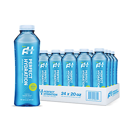 Perfect Hydration 9.5+ pH Alkaline Drinking Water, 20 Oz, Pack Of 24 Bottles