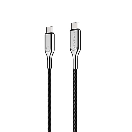 Cygnett Armored 2.0 USB-C To USB-C Charge & Sync Cable, Black, CY2677PCTYC