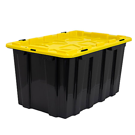 Black Plastic Storage Containers at