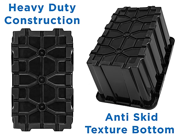 Meridian International Heavy Duty Storag Box W/Lid - Black, 60 L 4006042