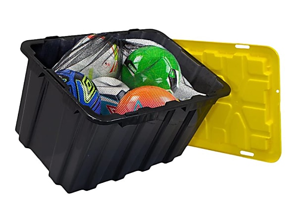 Mount It Work It Heavy Duty Plastic Storage Containers 60 Liters