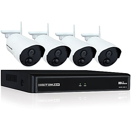 Night Owl WNVR201-44P Video Surveillance System - Network Video Recorder, Camera - 1080 Camera Resolution - HDMI