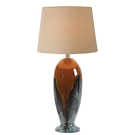 Kenroy Lavo Table Lamp, 30"H, Brown/Black