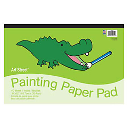 Pacon® Art Street® Painting Paper Pad, 12" x 18", White, 20 Sheets
